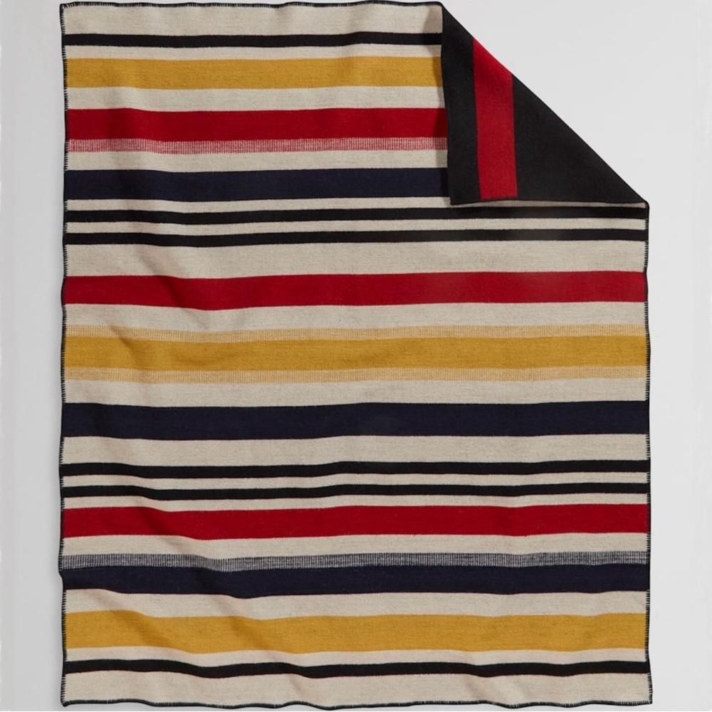 Pendleton Wool Throw with Leather Carry Strap